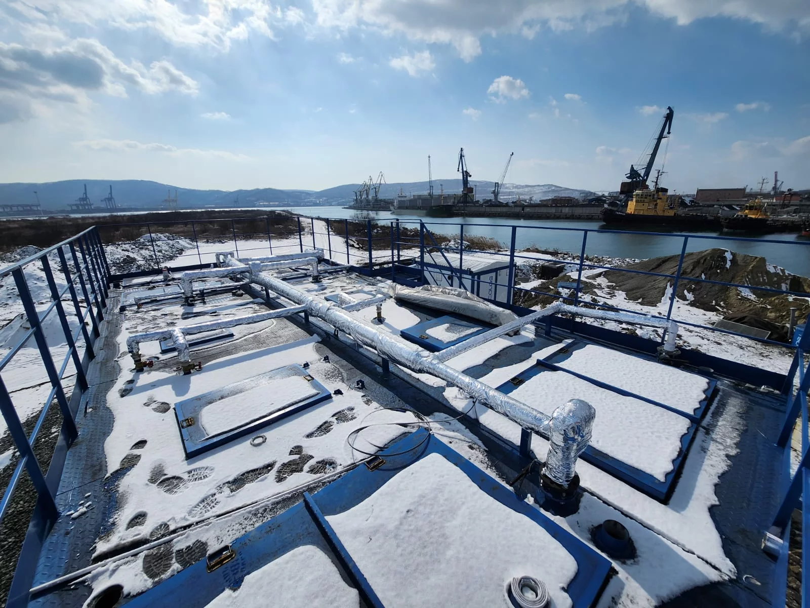 Строительство морского терминала Коулстар
