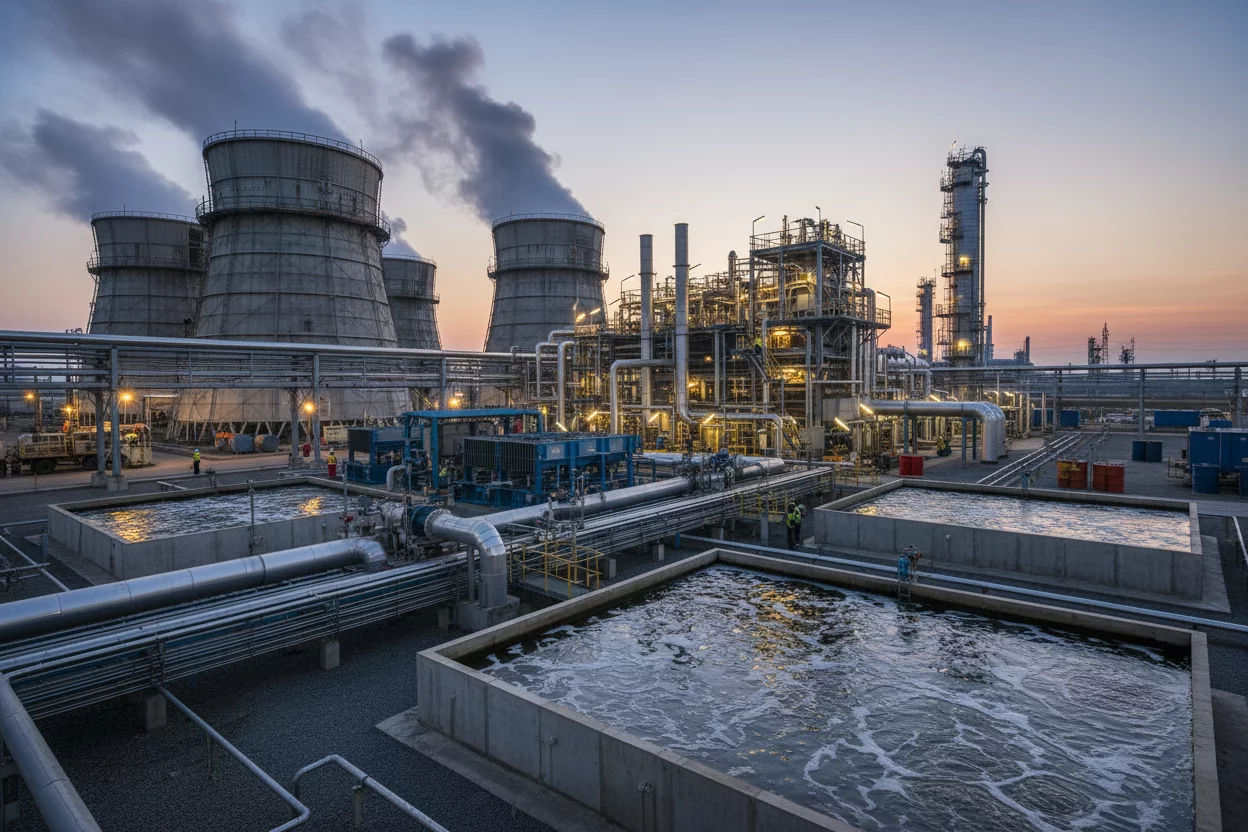 Оборотное водоснабжение для нефтеперерабатывающей и нефтехимической промышленности