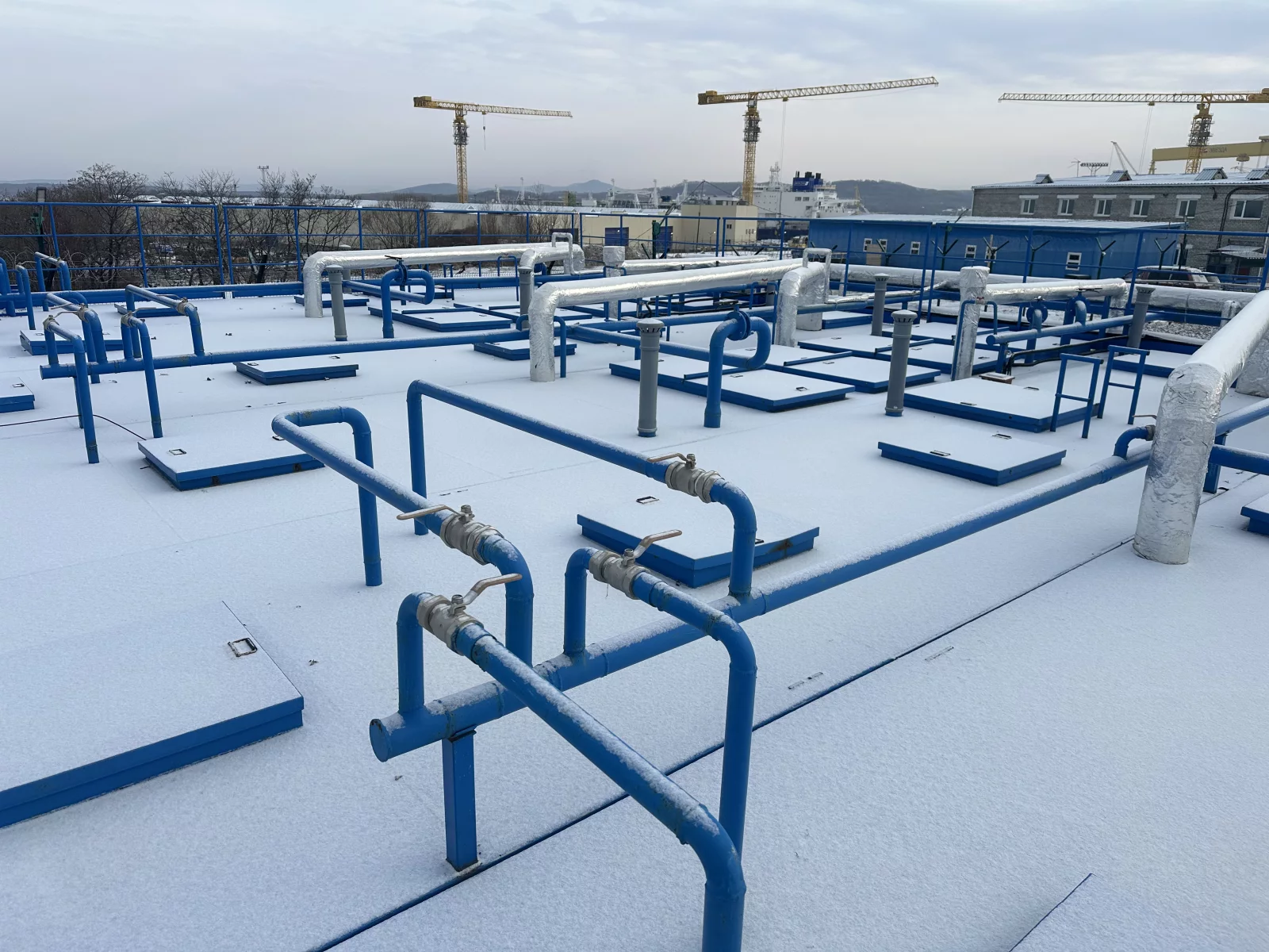 Cтроительство бытового городка Судостроительный комплекс «Звезда»